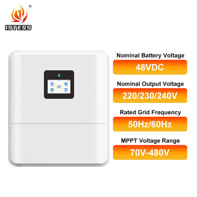 48V 6kw Hybrid Inverter Low Voltage IP65 Single Phase On/Off Grid Solar Inverter Pure Sine Wave 48V 6kw Solar Inverter with MPPT