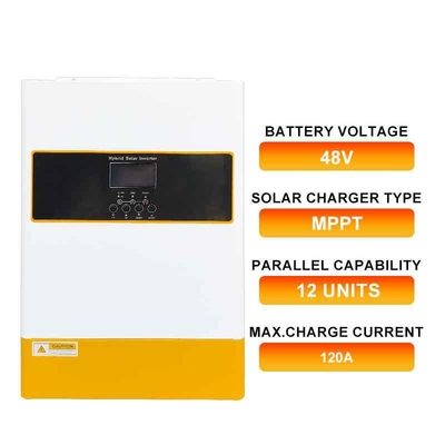 6.2KW Hybrid Solar Inverter 48V LiFePO4 MPPT Pure Sine Wave