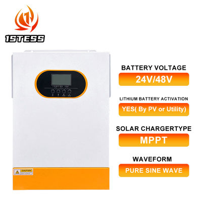 3.5kW Pure Sine Wave Hybrid Inverter 4000W PV Input Power Lithium Activation Function
