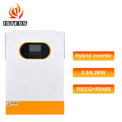 48V 5.5kw 6.2kw Hybrid Solar Inverter Single Phase MPPT Pure Sine Wave Off Grid Solar Inverters with Detachable Dust Cover