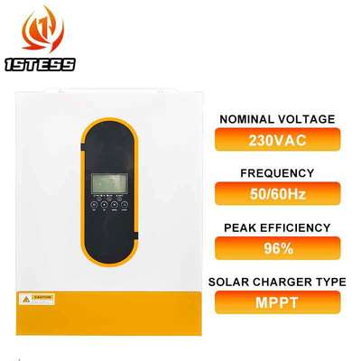 Single Phase Pure Sine Wave 48V Hybrid Solar Inverter 6.2KVA Off Grid MPPT Capable Without Battery Operation